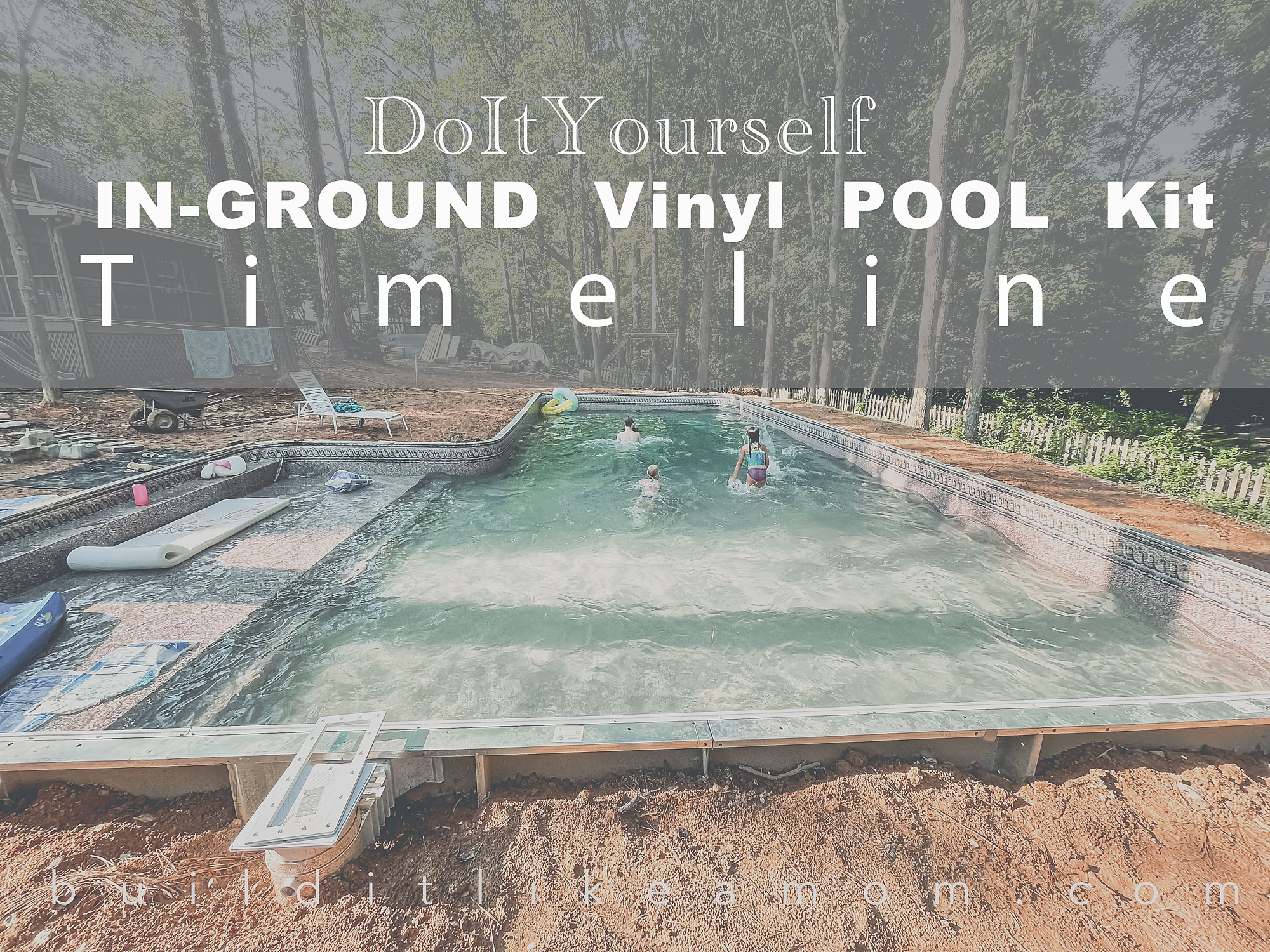 VIDEO – DIY: Installing a 43-foot, L-shaped, In-Ground Diving Pool with Tanning Ledge -TIMELINE- Start to Finish
