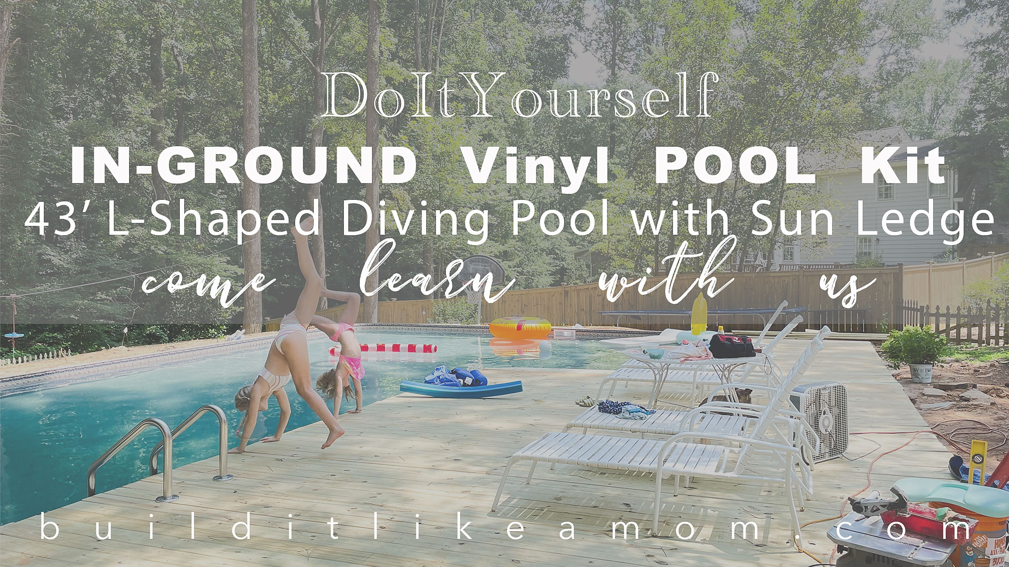 VIDEO: Can I Really Build My Own In-ground Swimming Pool?! (Answer, yes!  And it can have a diving board and tanning ledge, too!)